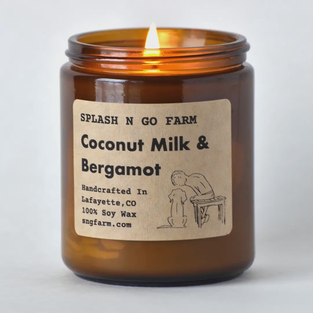 Splash N Go Coconut Milk &amp; Bergamot Candle