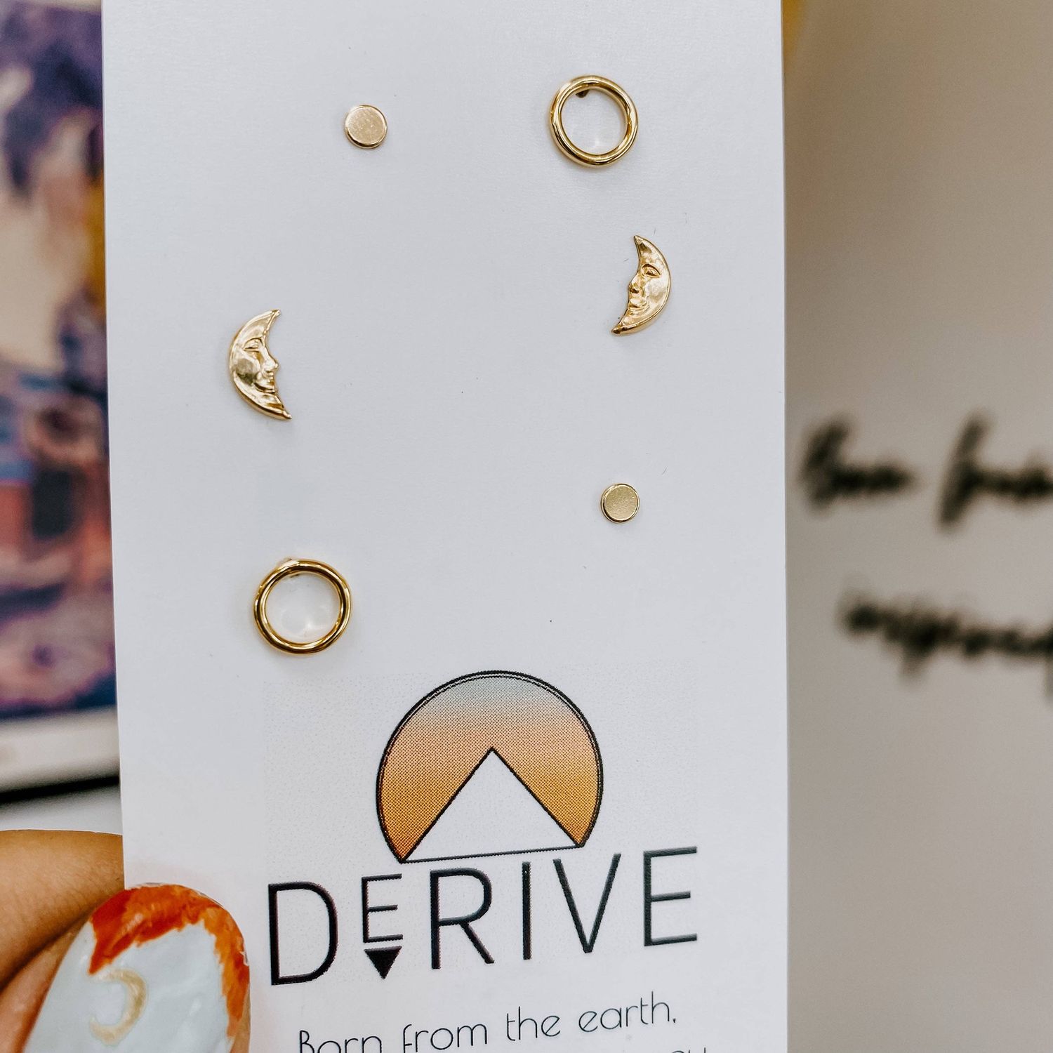 Derive Jewelry Moon Phase Stud Pack