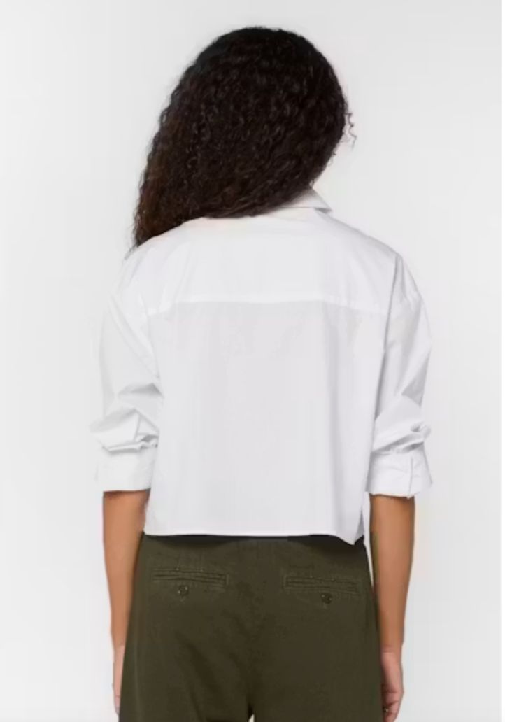 Velvet Heart Kailey Cropped L/S Button Down