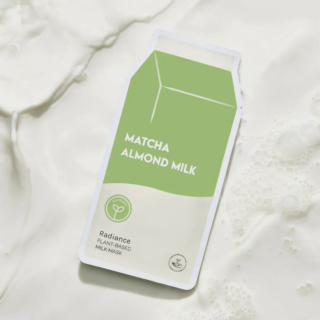 Matcha Almond Milk Radiance Single Use Mask
