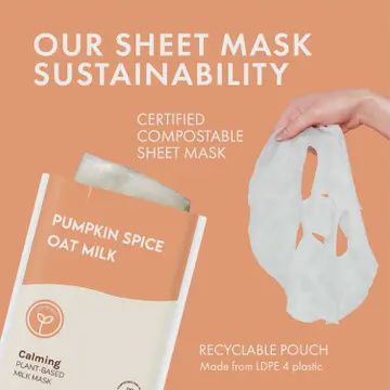 Pumpkin Spice Oat Milk Calming Single Use Mask