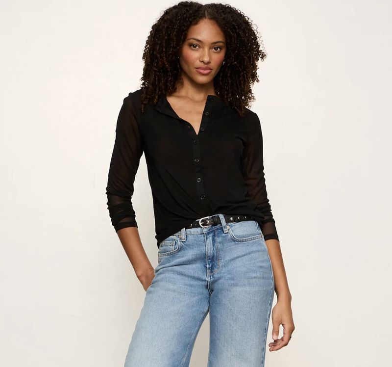 Sanctuary Mesh Long Sleeve Cardi