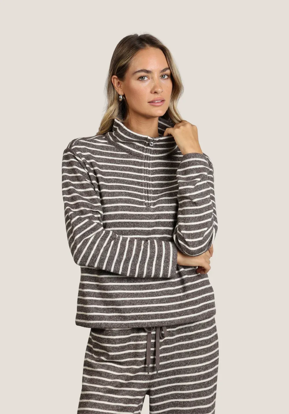 Dylan Brix Zip Pullover