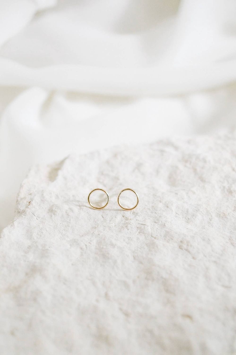 Heritage &amp; Bloom Circle Stud Earrings