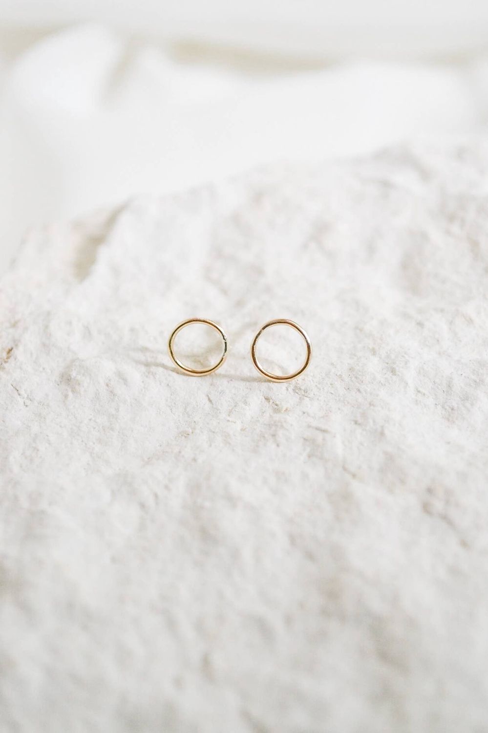 Heritage &amp; Bloom Circle Stud Earrings