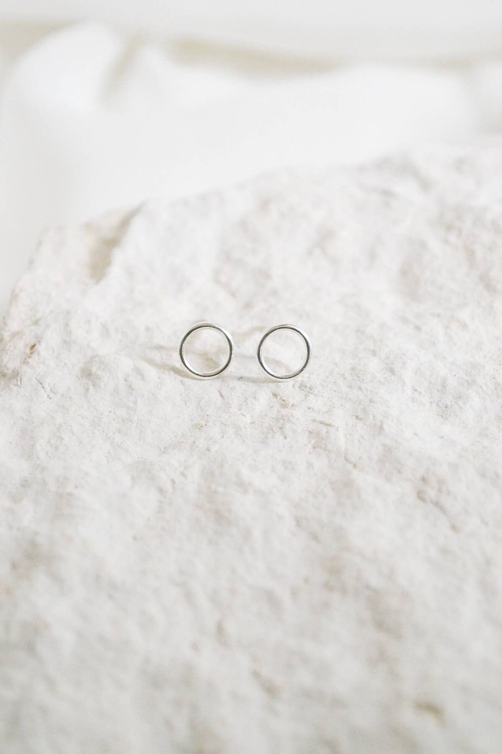 Heritage &amp; Bloom Circle Stud Earrings
