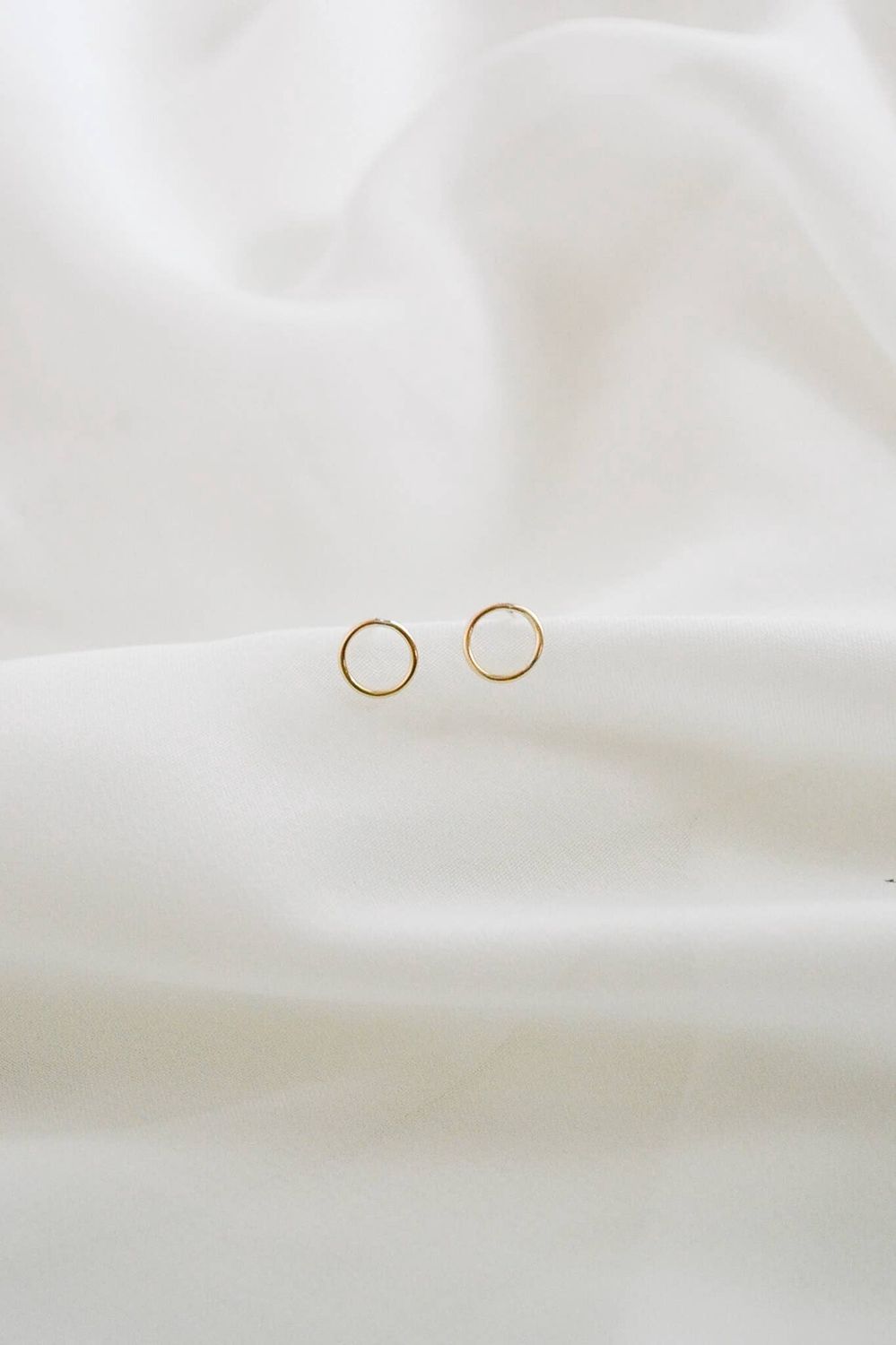 Heritage &amp; Bloom Circle Stud Earrings