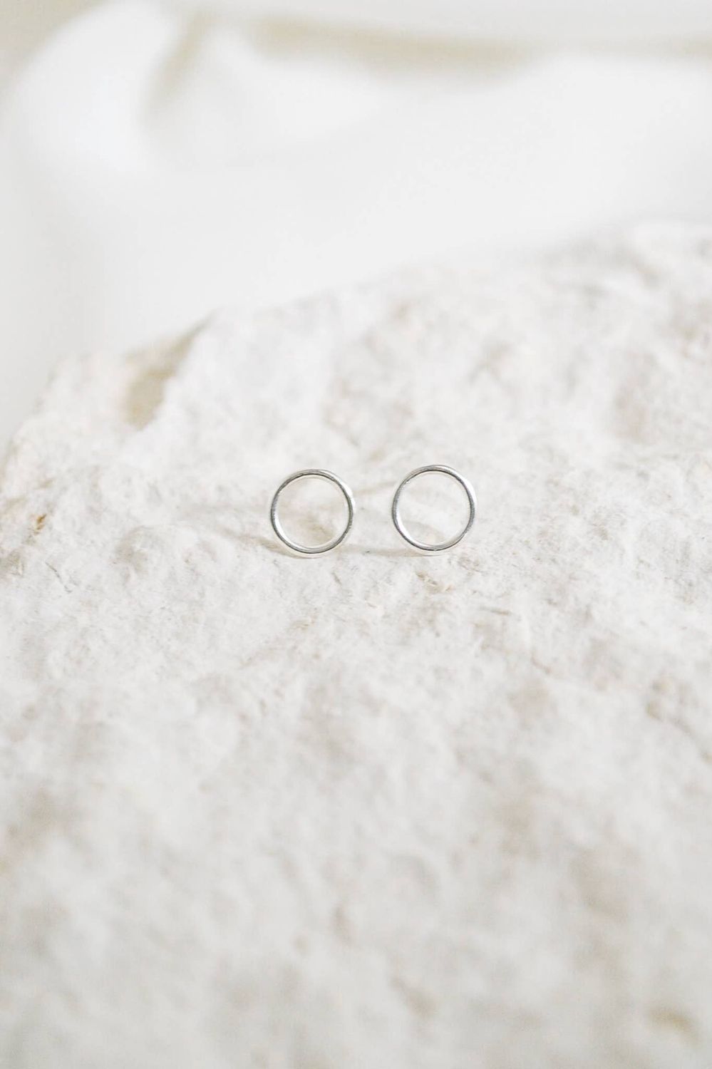 Heritage &amp; Bloom Circle Stud Earrings