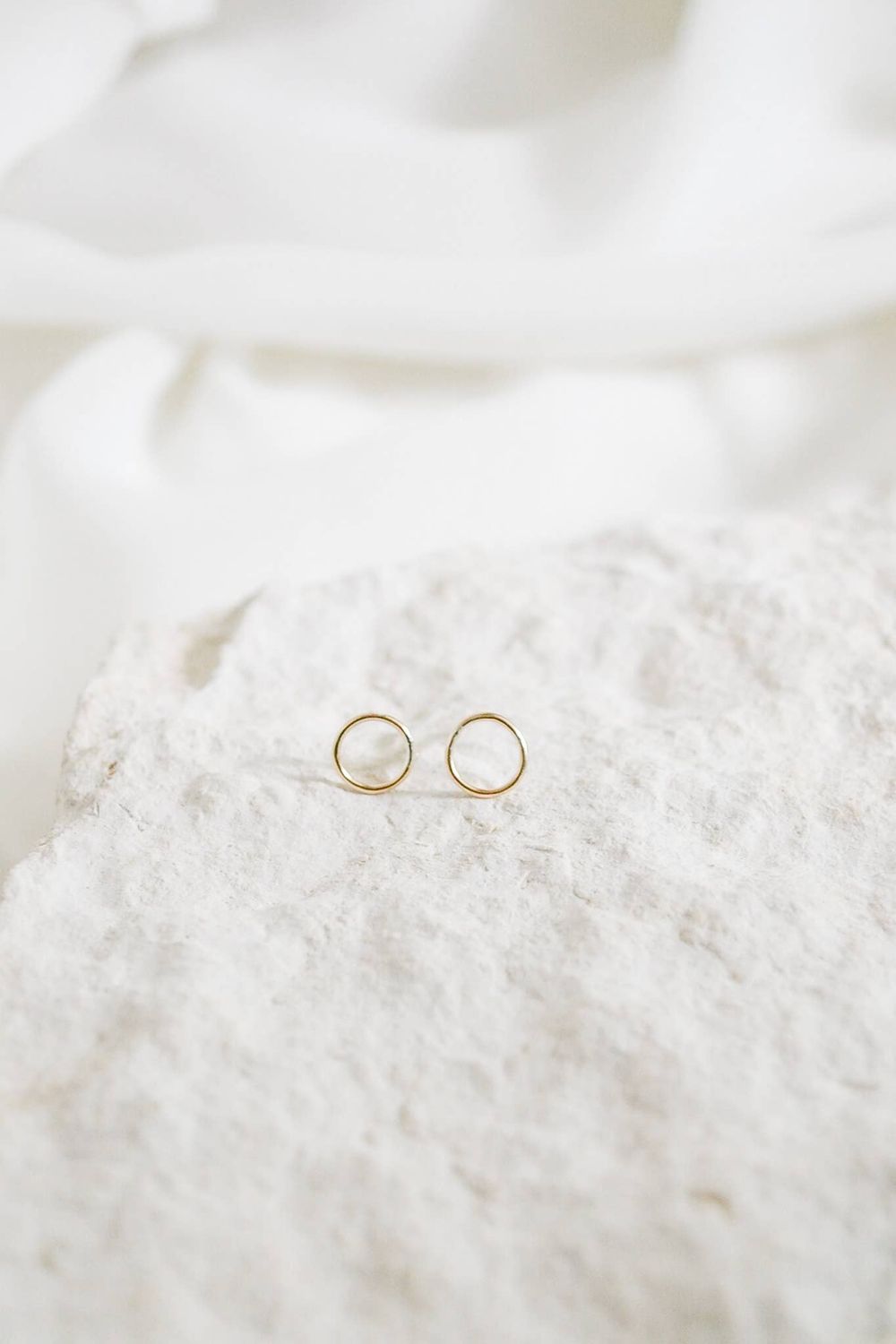 Heritage &amp; Bloom Circle Stud Earrings