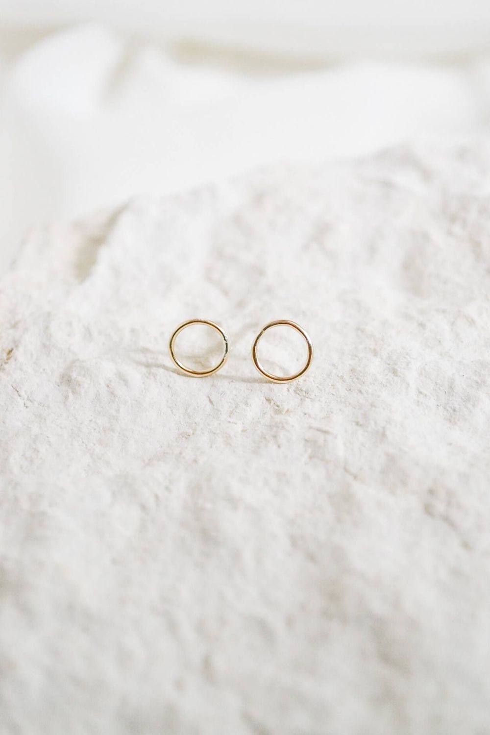 Heritage &amp; Bloom Circle Stud Earrings
