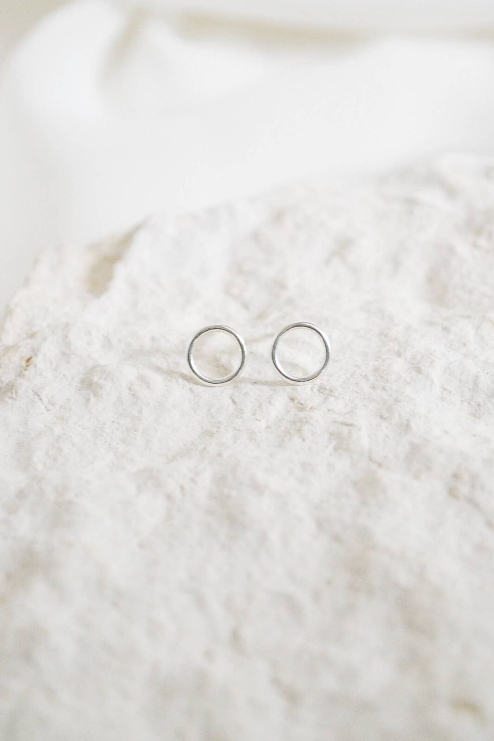 Heritage &amp; Bloom Circle Stud Earrings