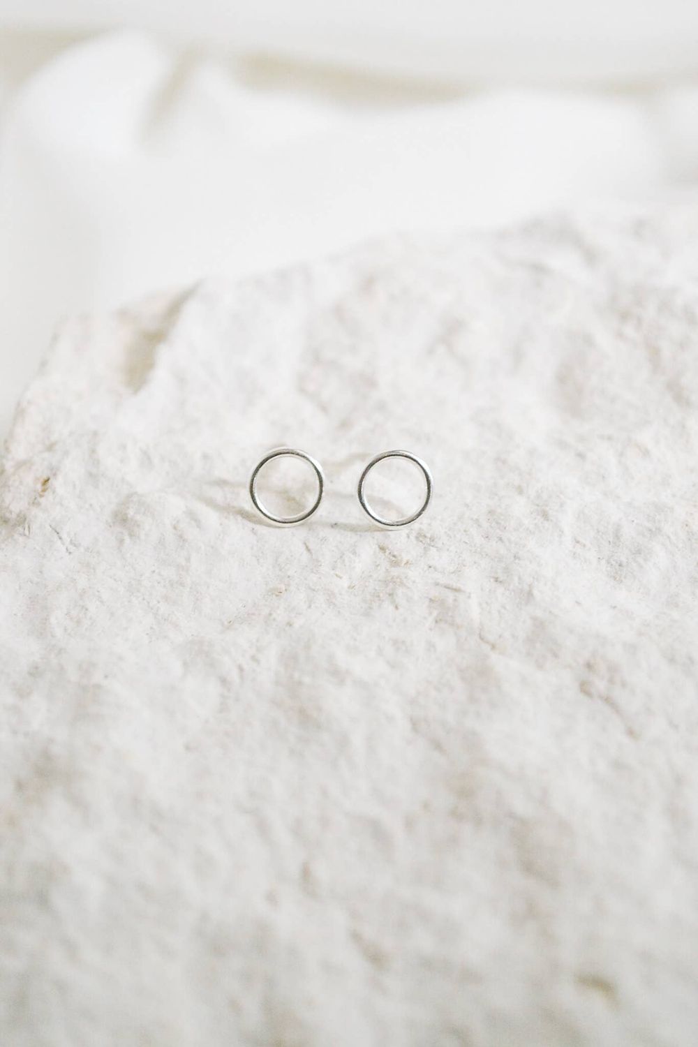 Heritage &amp; Bloom Circle Stud Earrings