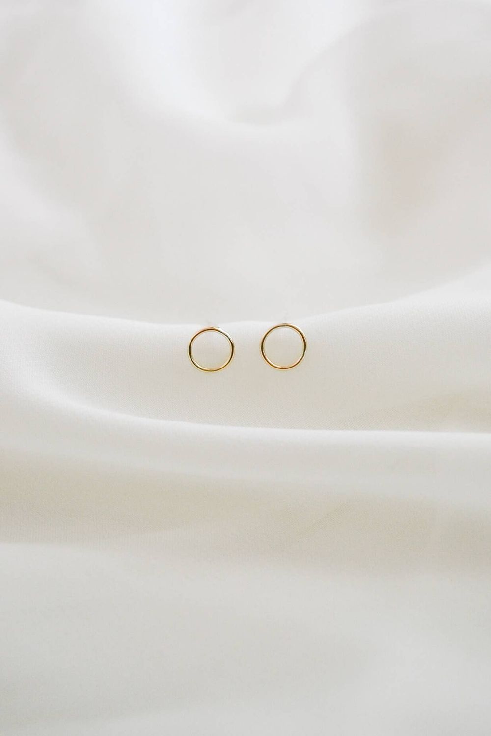 Heritage &amp; Bloom Circle Stud Earrings