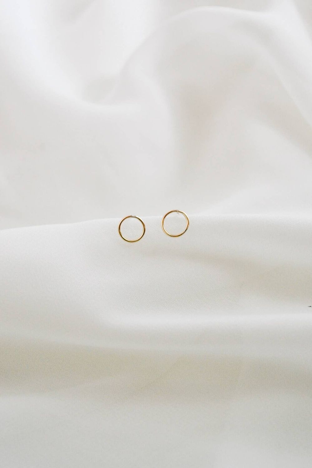 Heritage &amp; Bloom Circle Stud Earrings