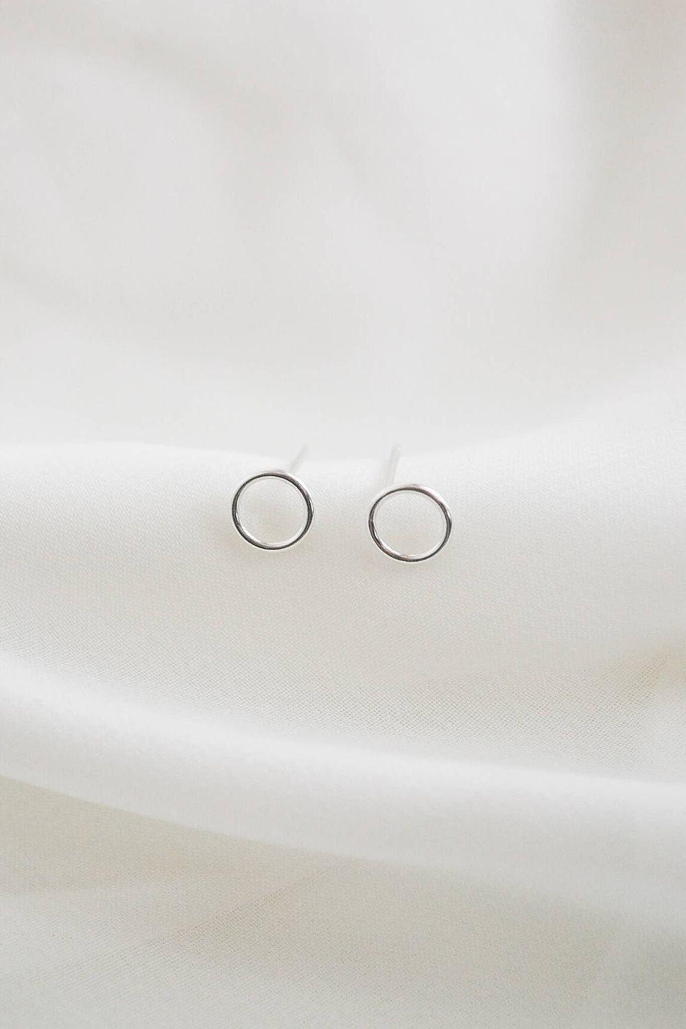 Heritage &amp; Bloom Circle Stud Earrings
