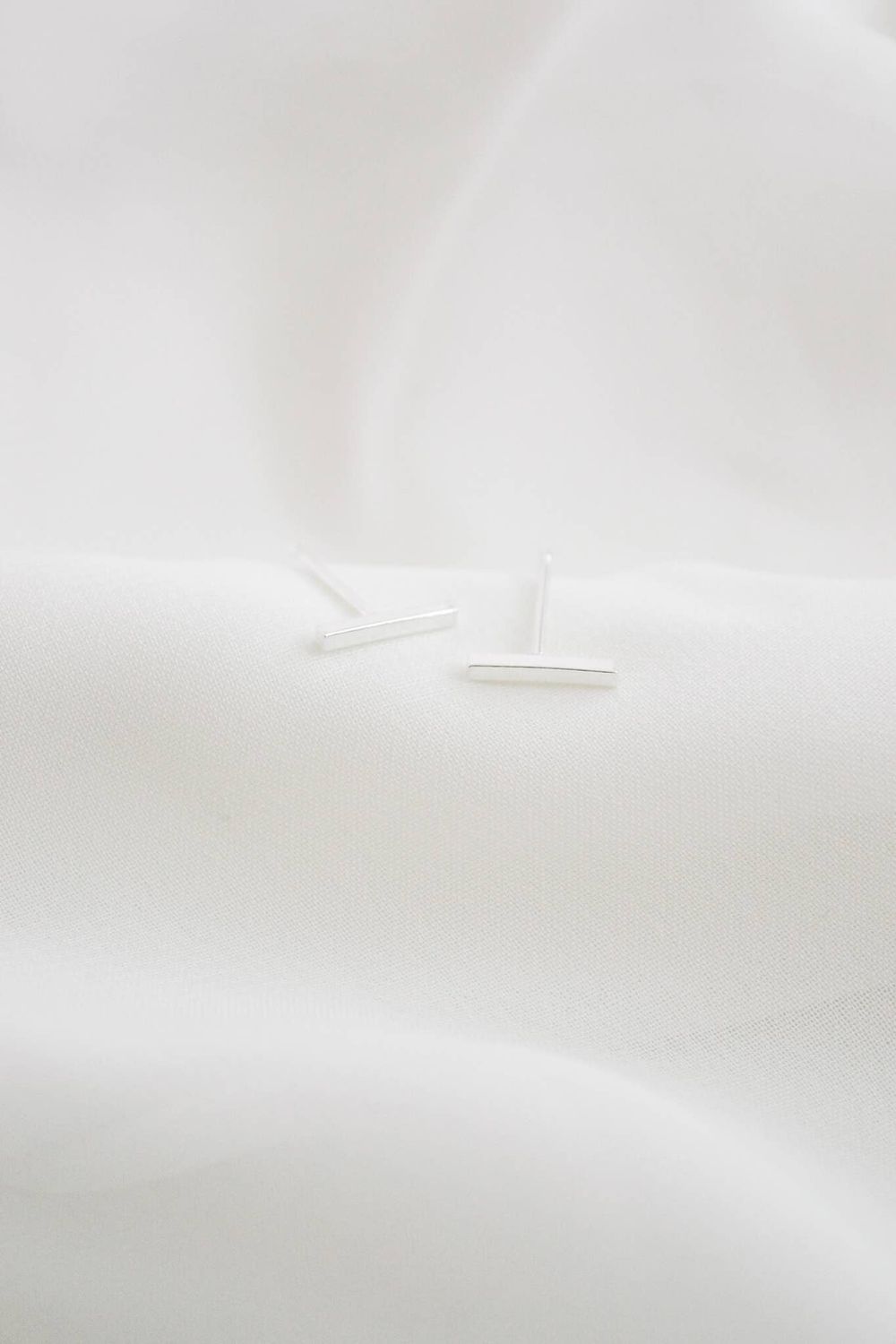 Heritage &amp; Bloom Rectangle Bar Stud Earrings