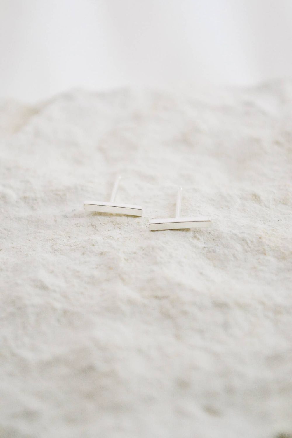 Heritage &amp; Bloom Rectangle Bar Stud Earrings