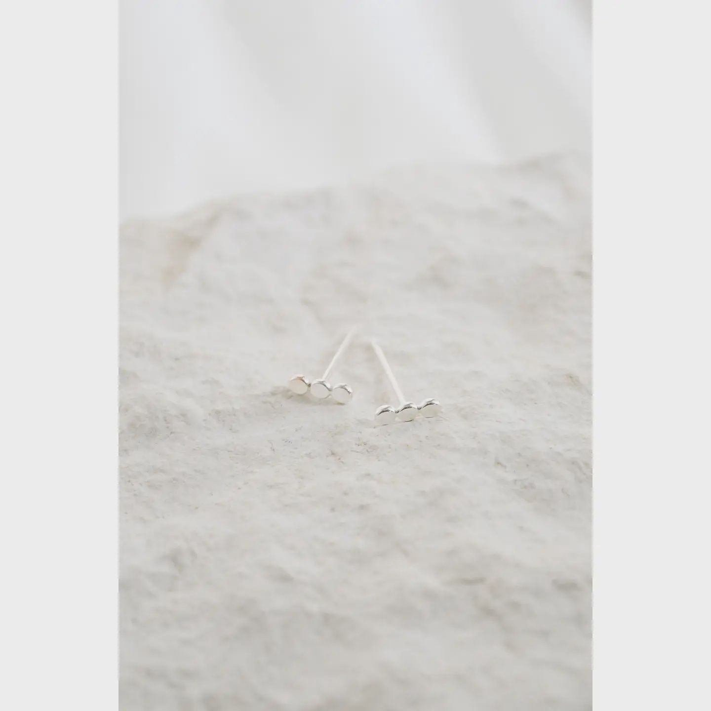 Heritage &amp; Bloom Dotted Bar Stud Earrings