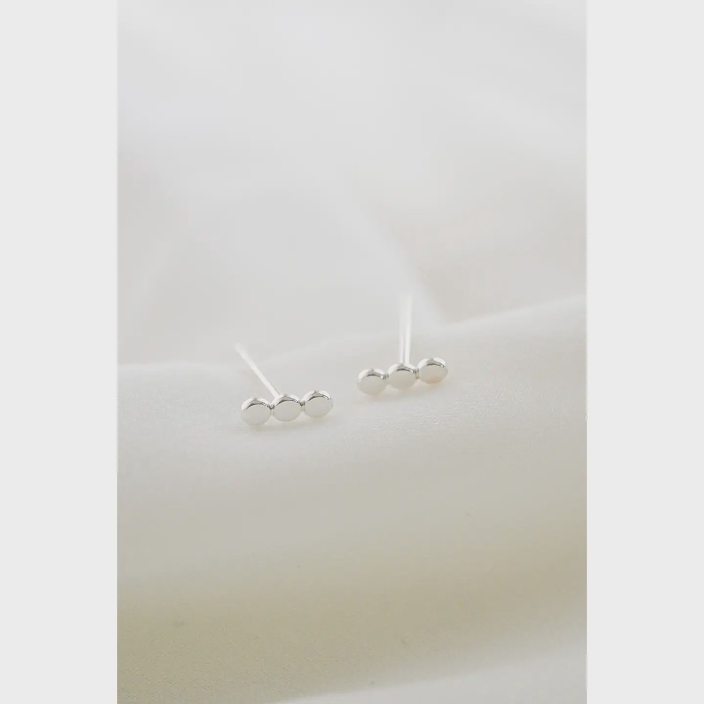 Heritage &amp; Bloom Dotted Bar Stud Earrings