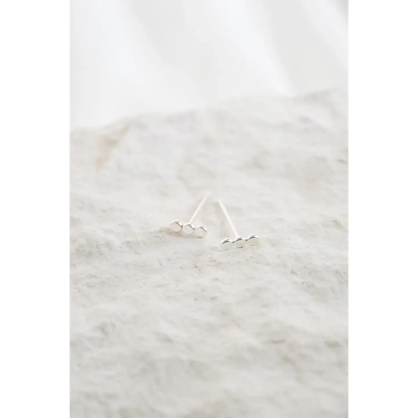 Heritage &amp; Bloom Dotted Bar Stud Earrings