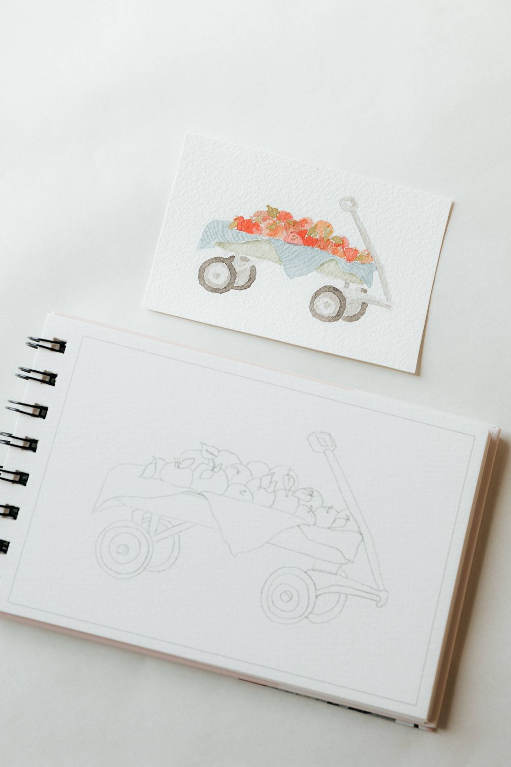 A little bit of autumn mini watercoloring book
