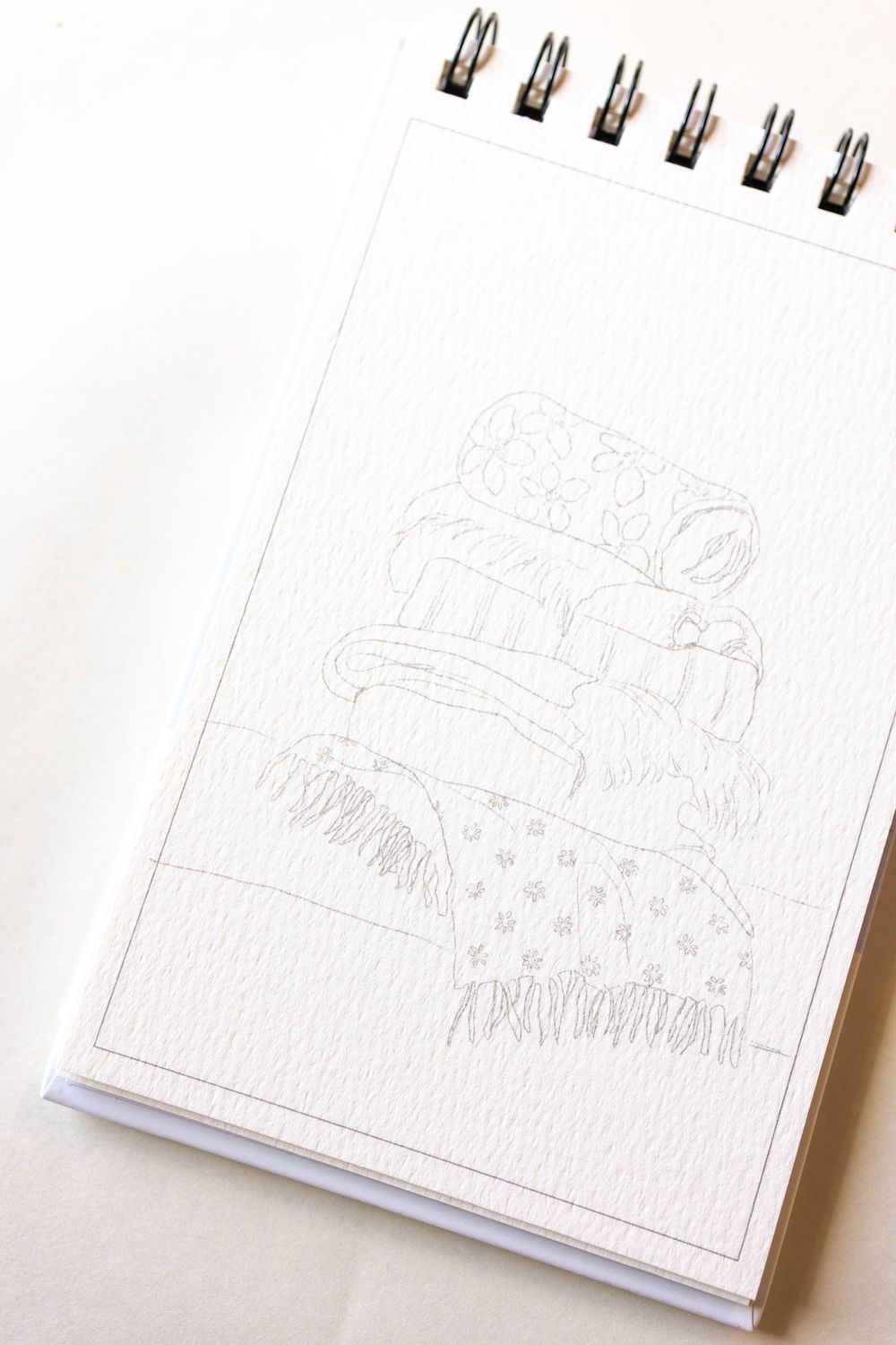 A little bit of winter - mini watercoloring book