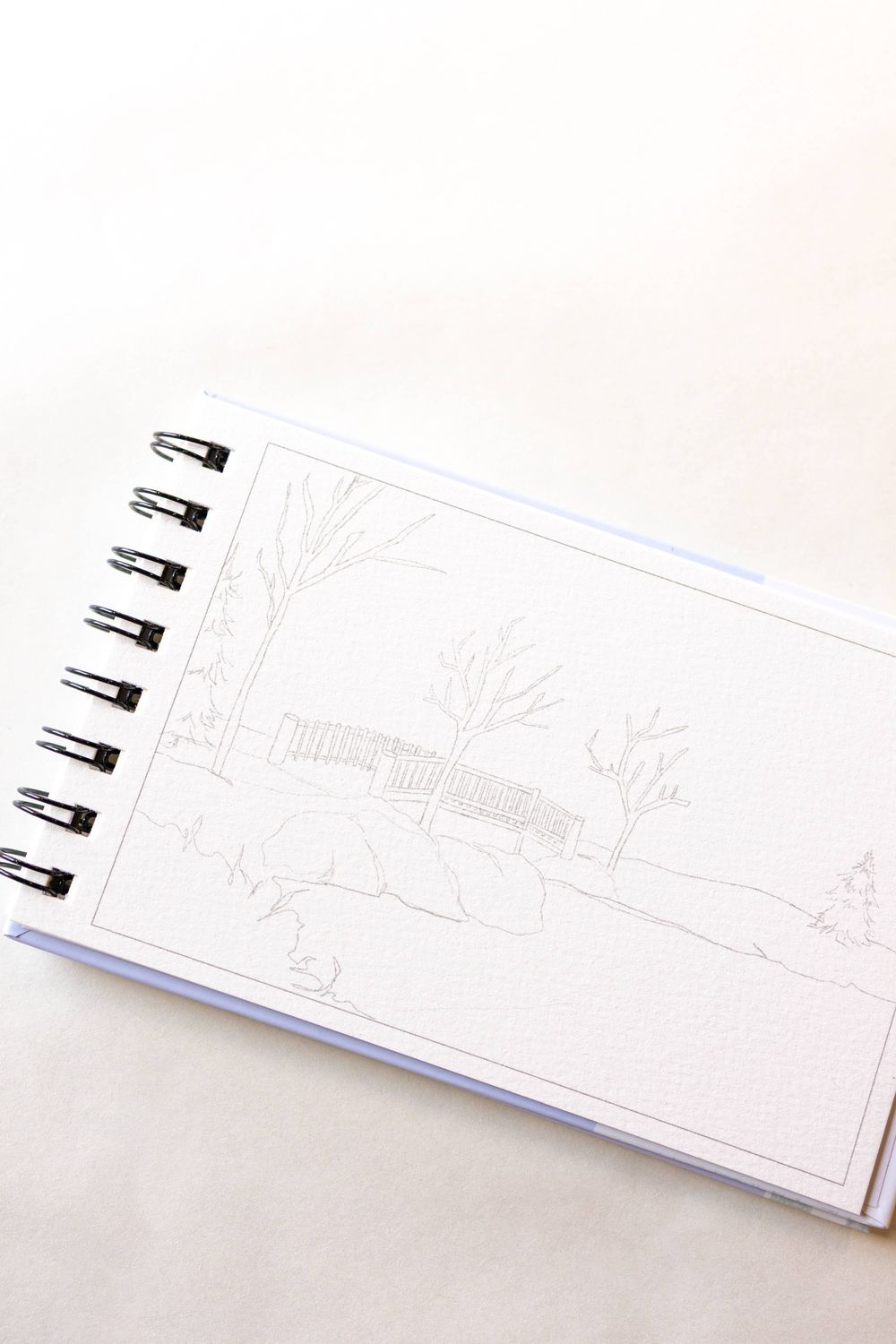 A little bit of winter - mini watercoloring book