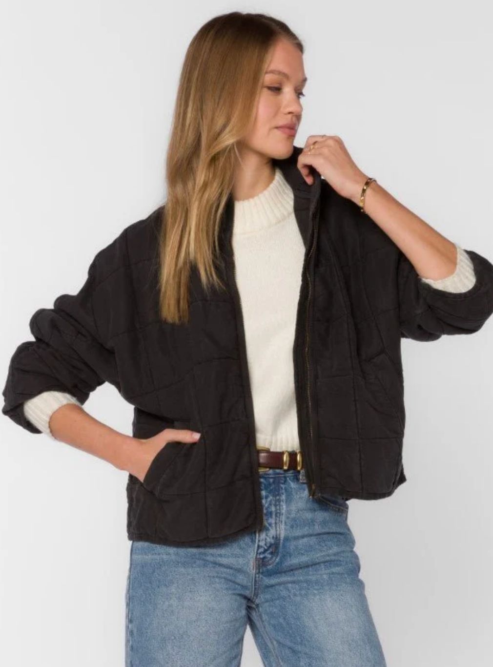 Velvet Heart Toby Quilted Jacket, Colour: Black, Size: XS