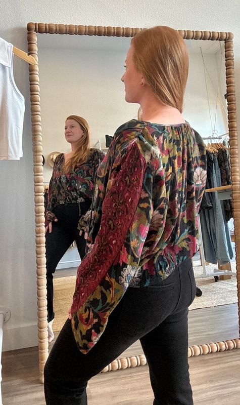 Free People Juliette Printed Blouse