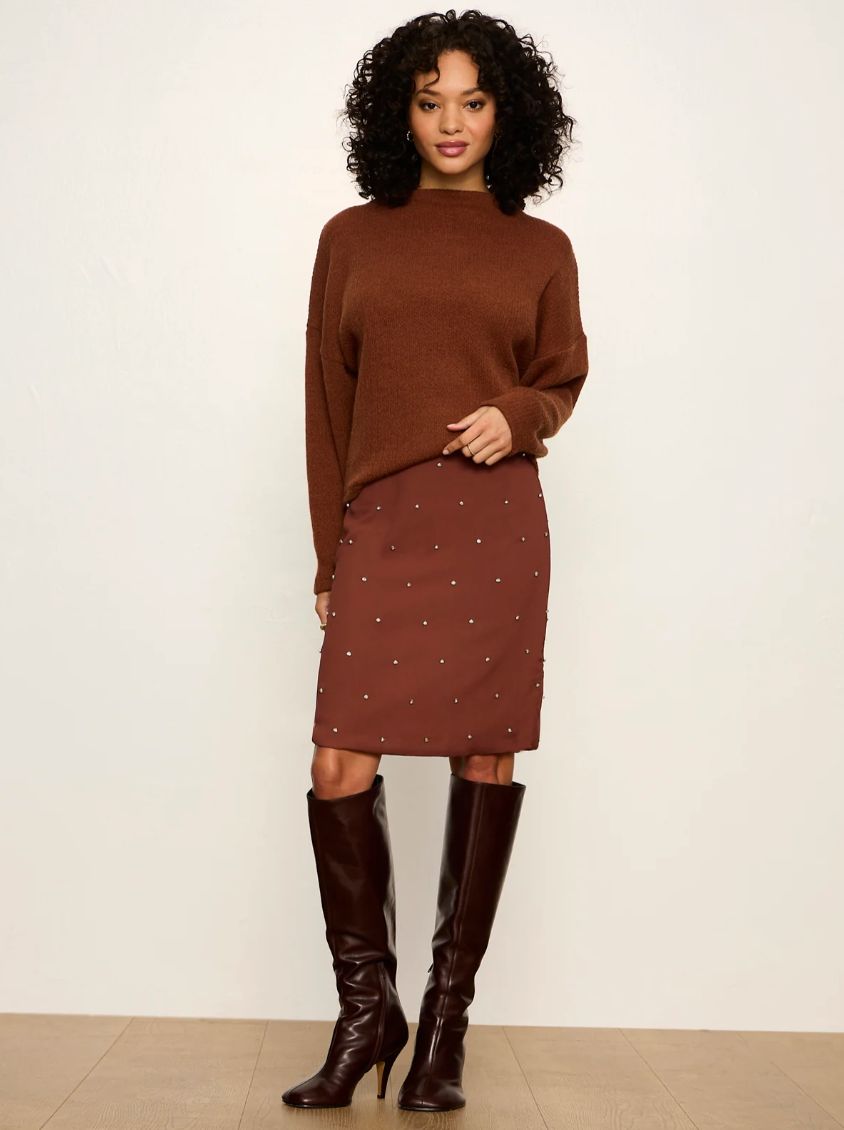 Sanctuary Margo Embellished Pencil Skirt