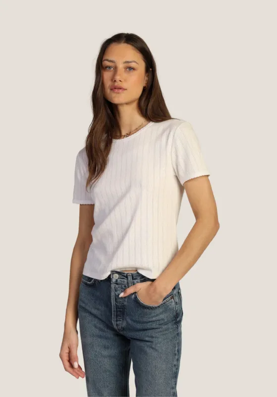 Dylan Kelly Pointelle S/S Tee