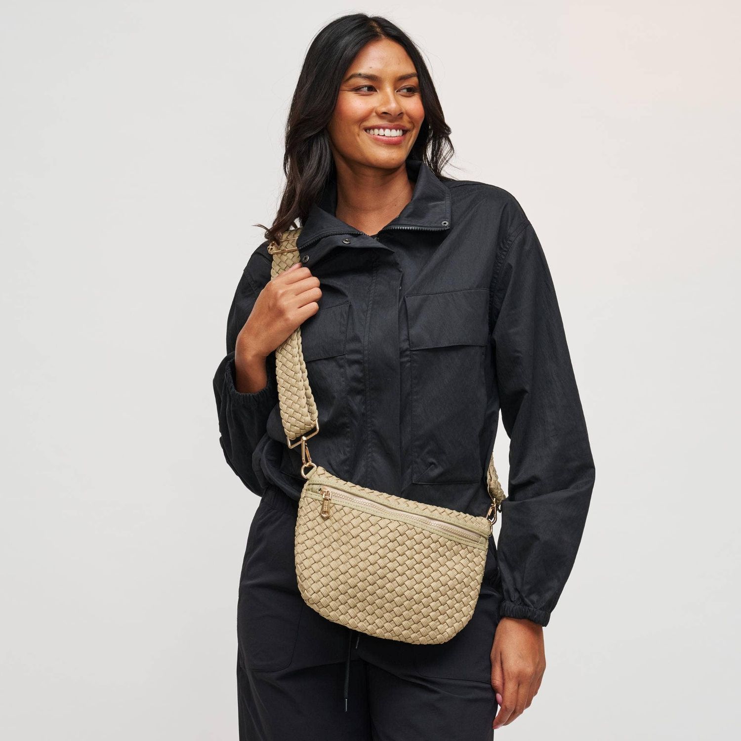 Sol and Selene Sustainable Crossbody, Color: Sage