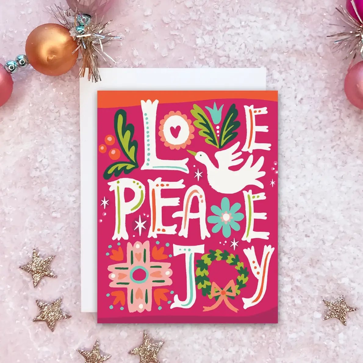 Idlewild Co. Holiday Greeting Card | Love Peace Joy
