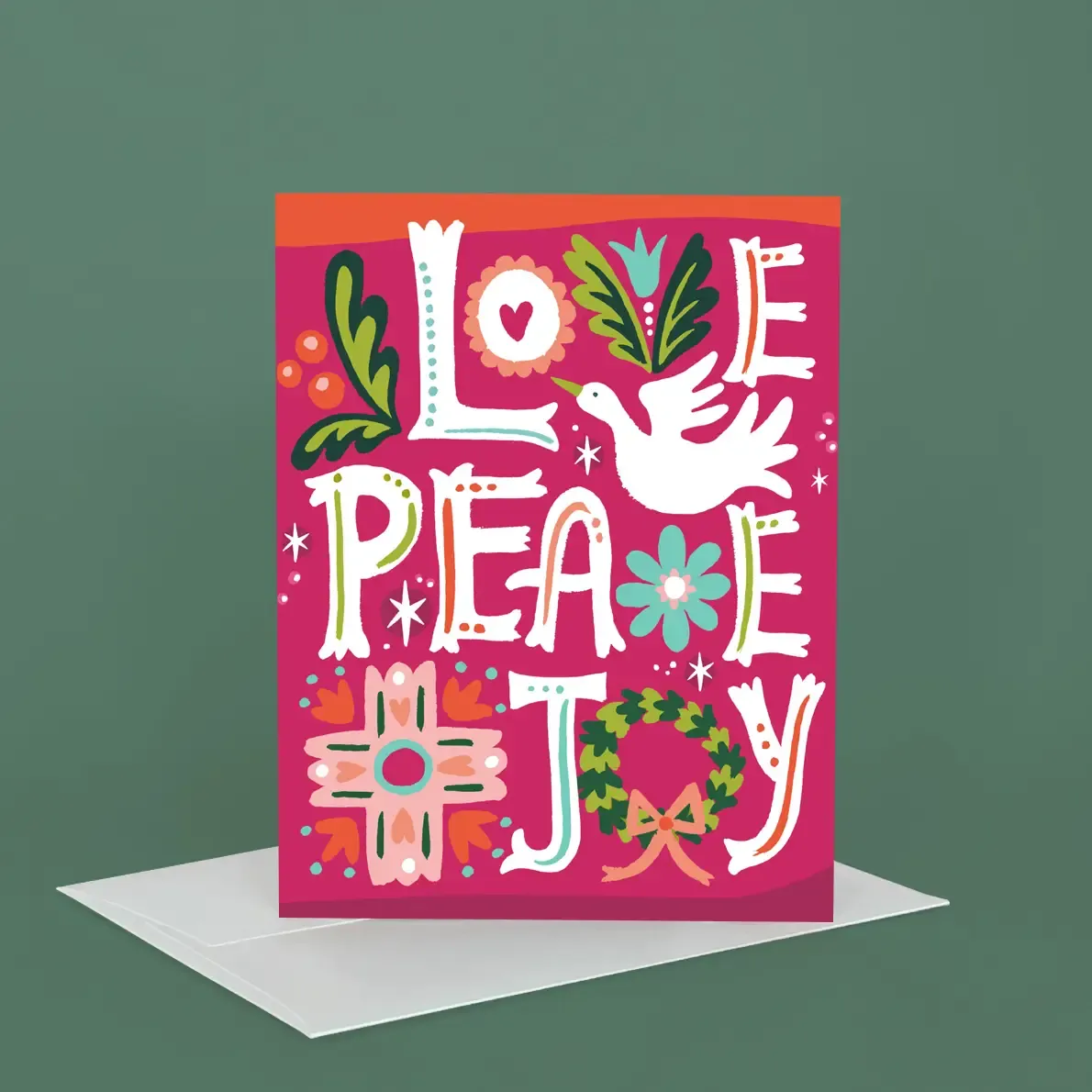 Idlewild Co. Holiday Greeting Card | Love Peace Joy