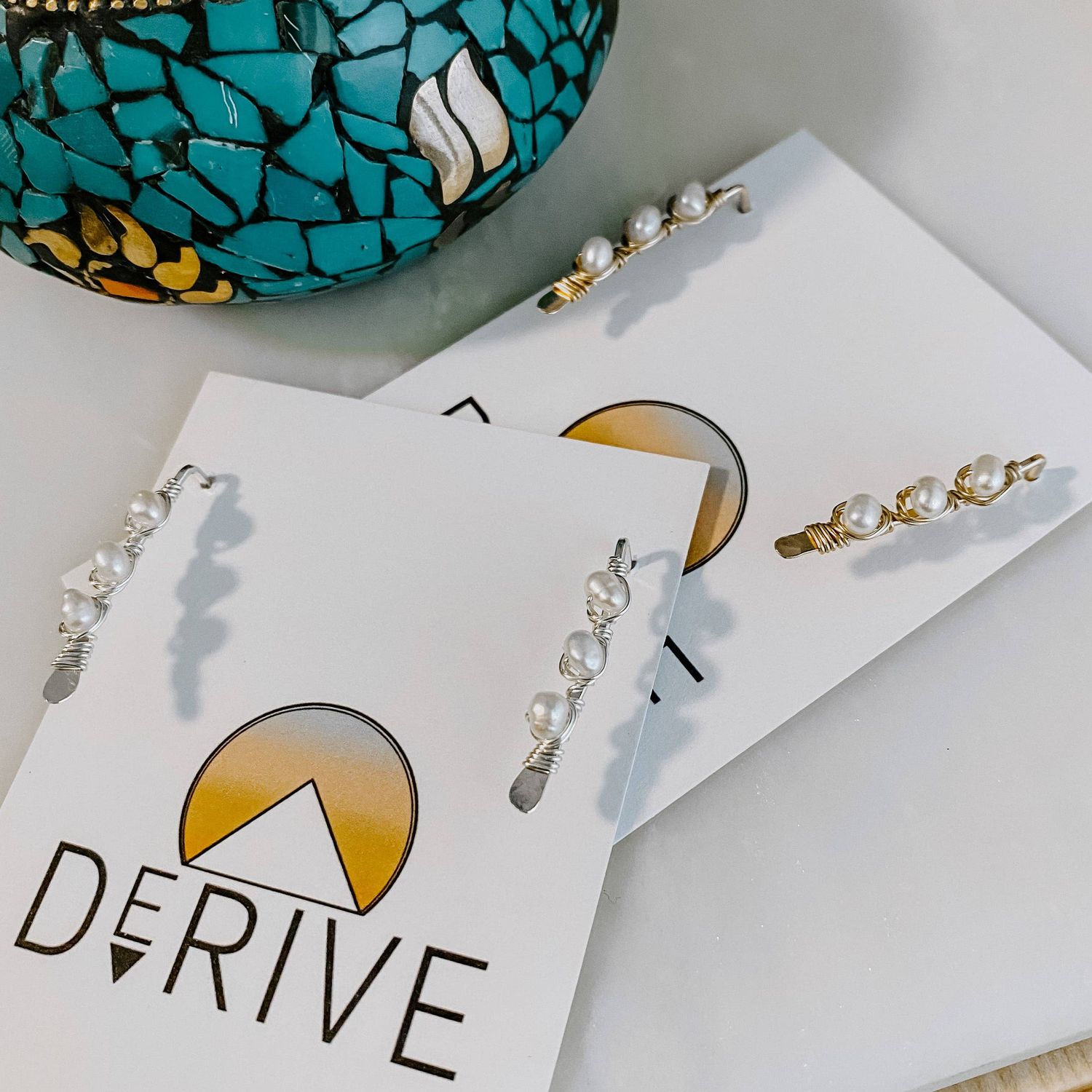 Derive Jewelry Pearl Ear Climbers