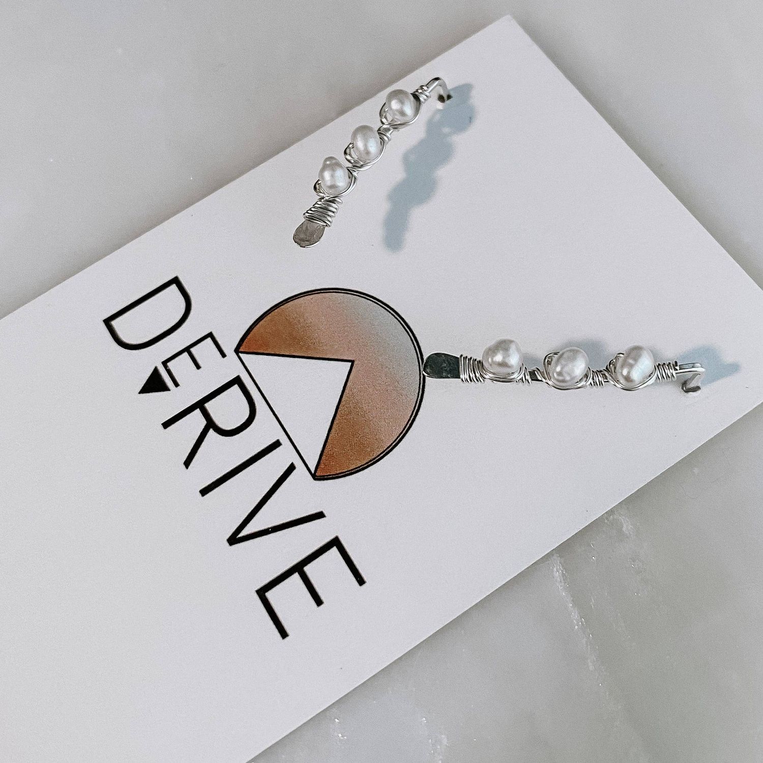 Derive Jewelry Pearl Ear Climbers