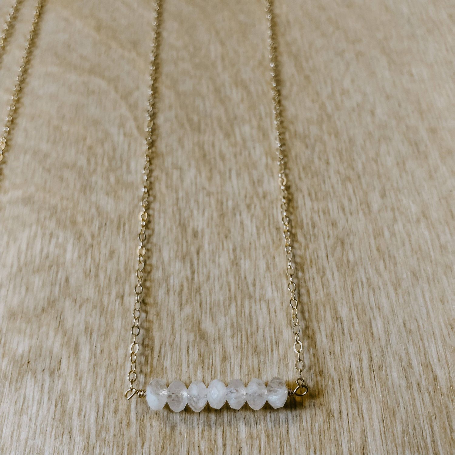 Derive Jewelry Dainty Moonstone Necklace
