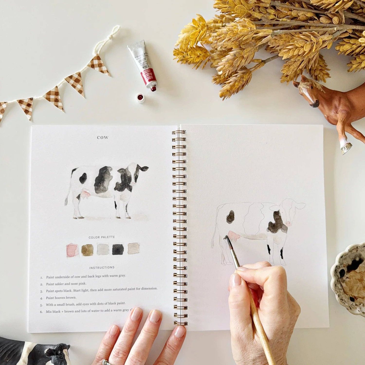Emily Lex Studio Farm Watercolor Workbook