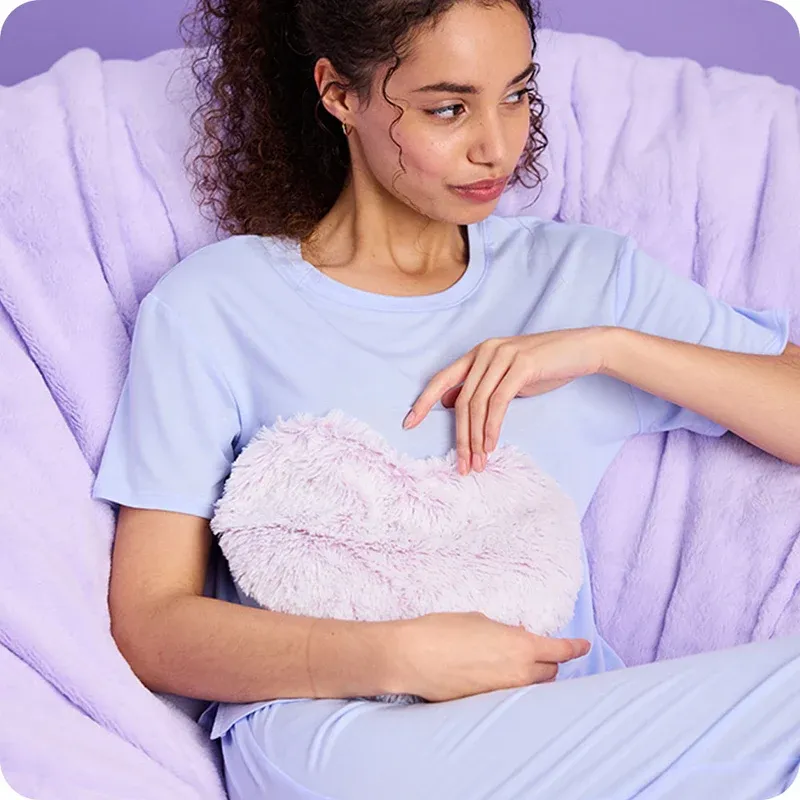 Warmies Marshmallow Lavender Heart Heat Pad