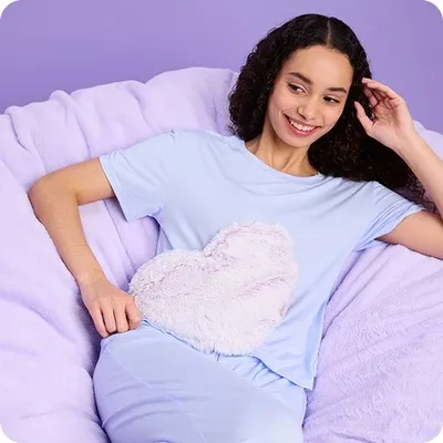 Warmies Marshmallow Lavender Heart Heat Pad