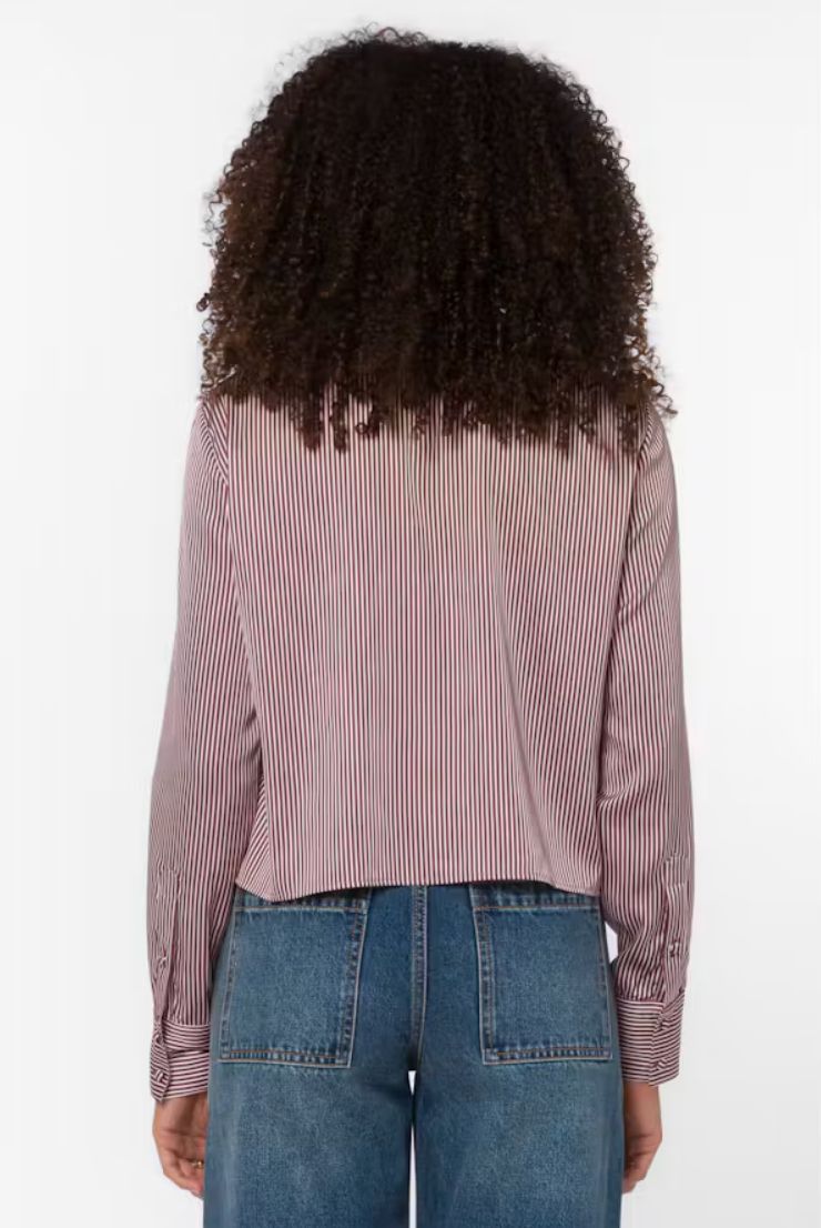 Velvet Heart Heart Stassi Long Sleeve Satin Top