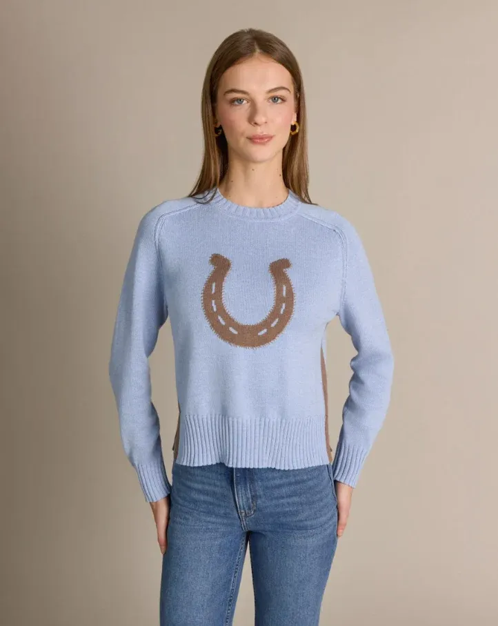 Alashan Cotton Cashmere Horseshoe Crew