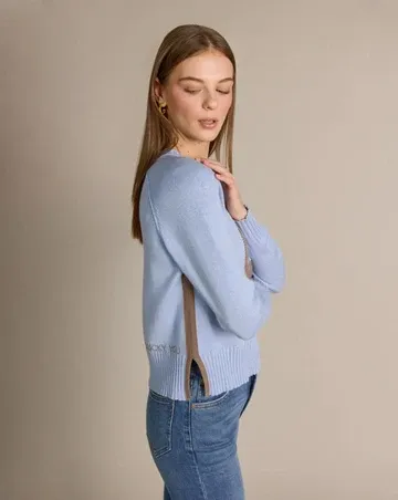 Alashan Cotton Cashmere Horseshoe Crew
