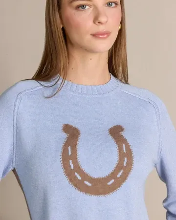 Alashan Cotton Cashmere Horseshoe Crew