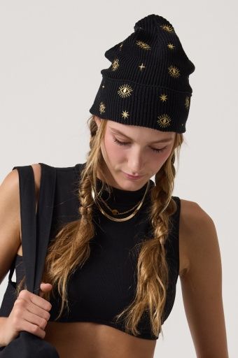 Spiritual Gangster High Vibes Cotton Knit Beanie