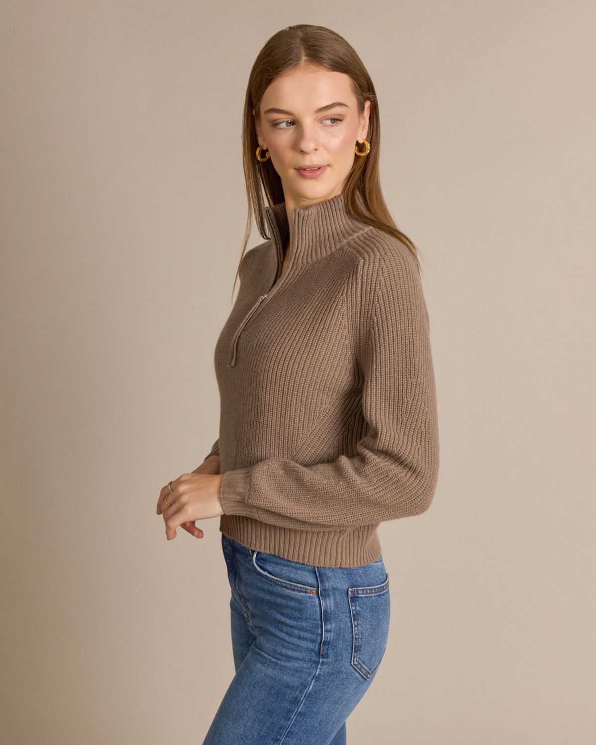 Alashan 100% Merino Ida Shaker 1/4 Zip