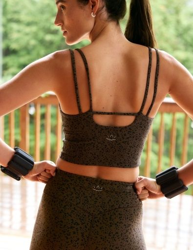 Beyond Yoga Glowzone Printed Strappy Cropped Tank