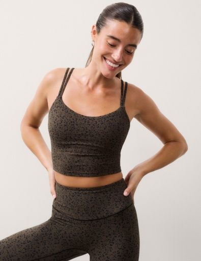 Beyond Yoga Glowzone Printed Strappy Cropped Tank