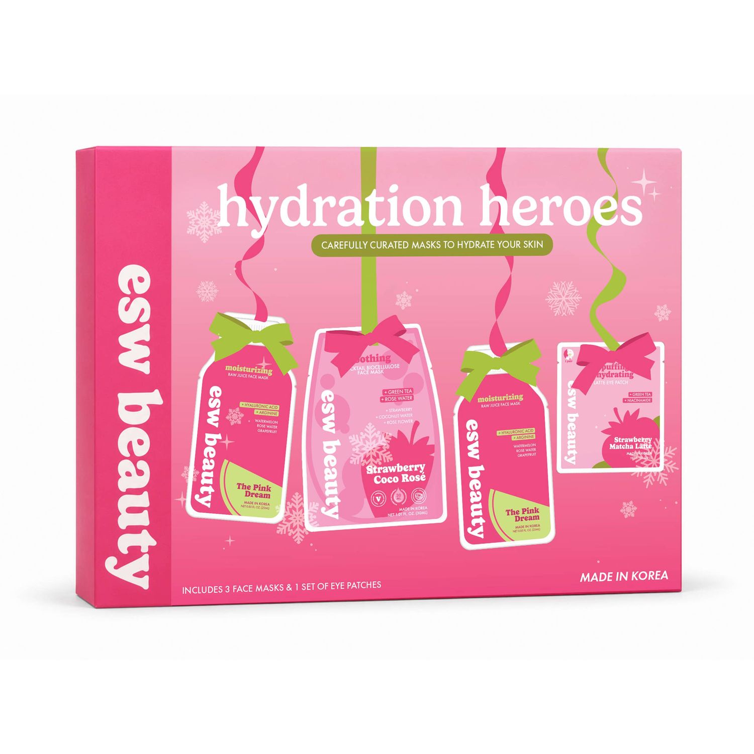ESW Beauty Hydration Heroes Face Mask Kit (4x Masks)