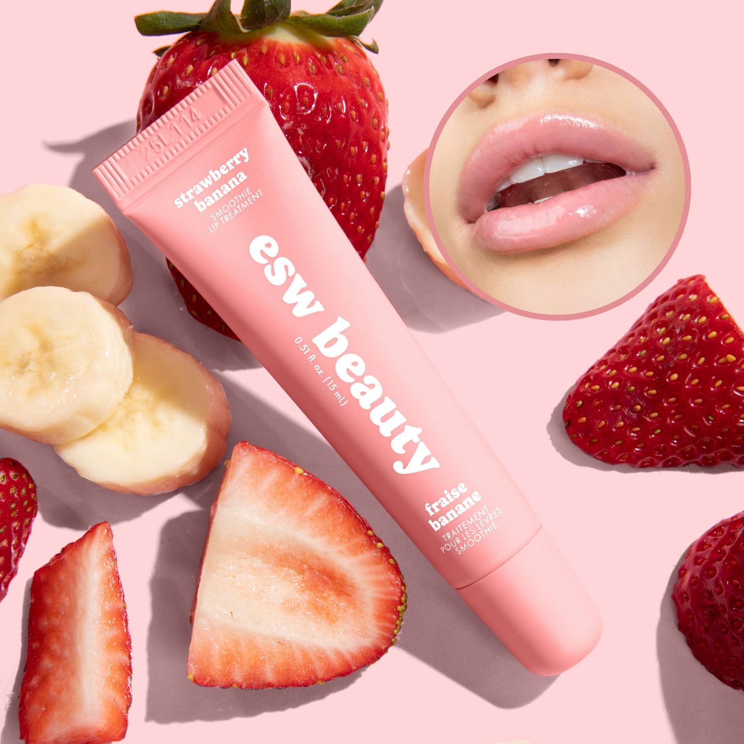 ESW Beauty Pink Sorbet Perfect Pout Lip Kit (2x Lip Treatments)